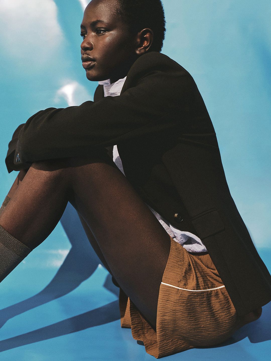 Self-Striped Shorts