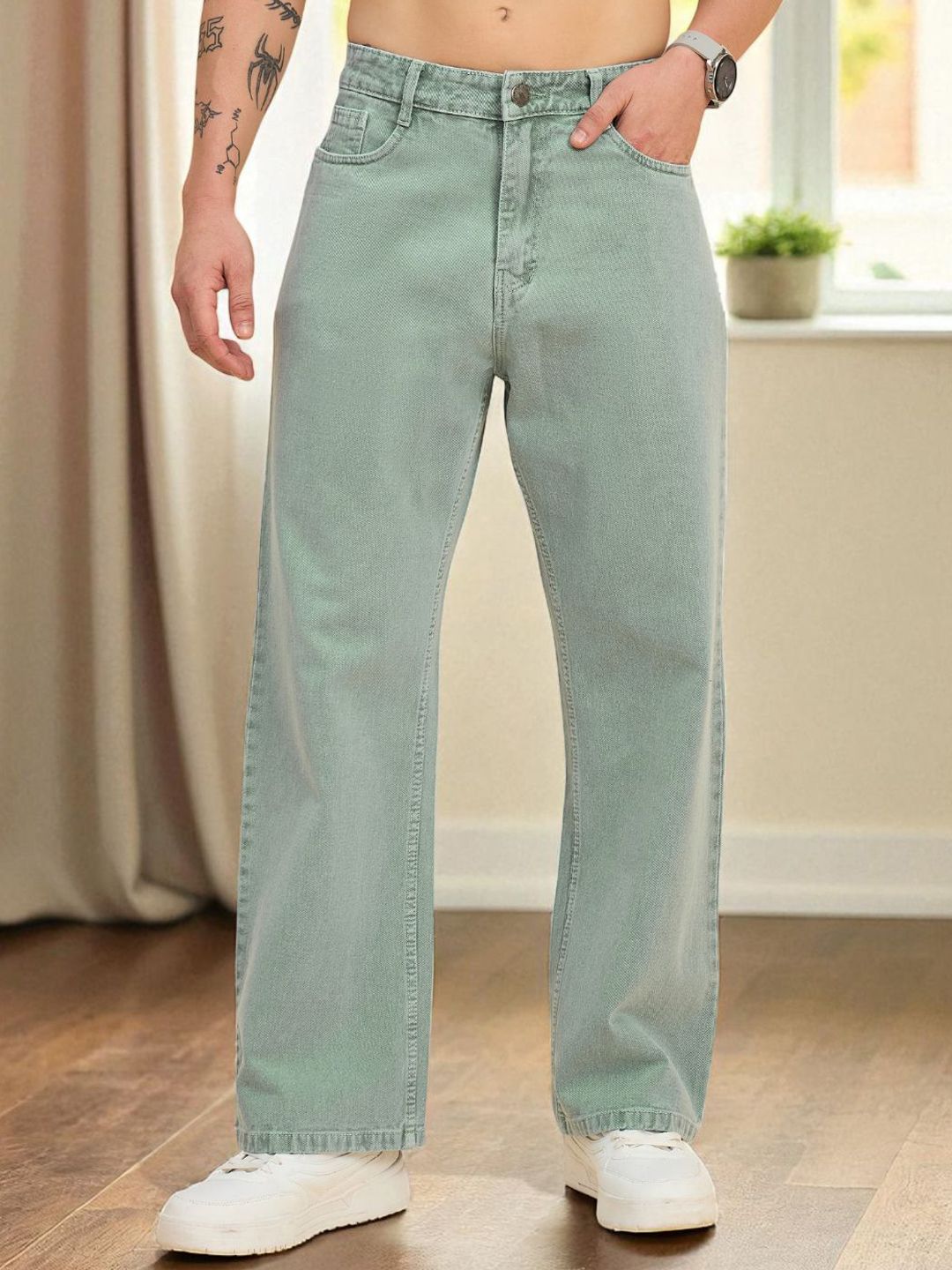 STUDIO NEXX Men Mid-Rise Baggy Jeans