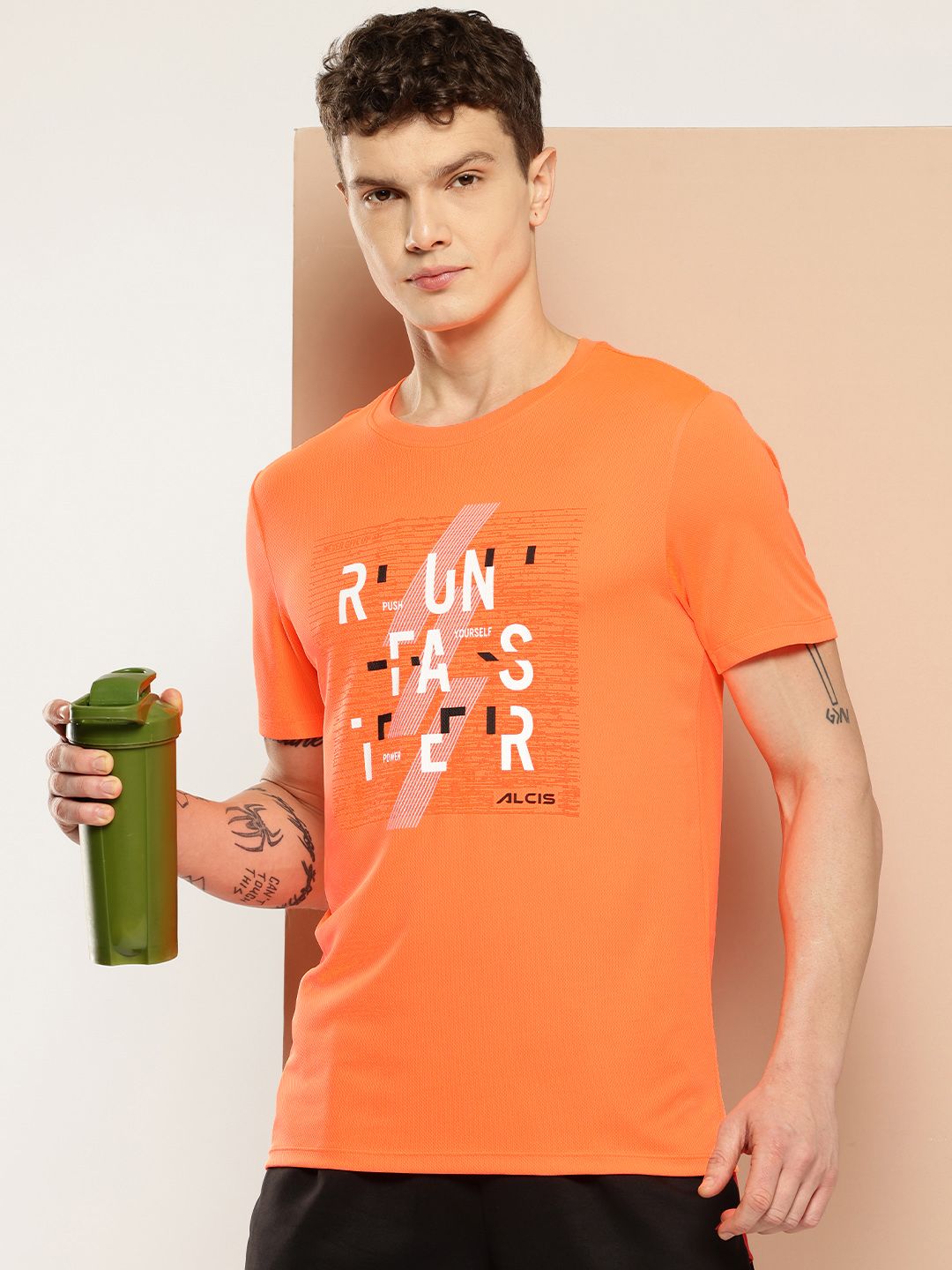 Alcis Typography Printed T-shirt
