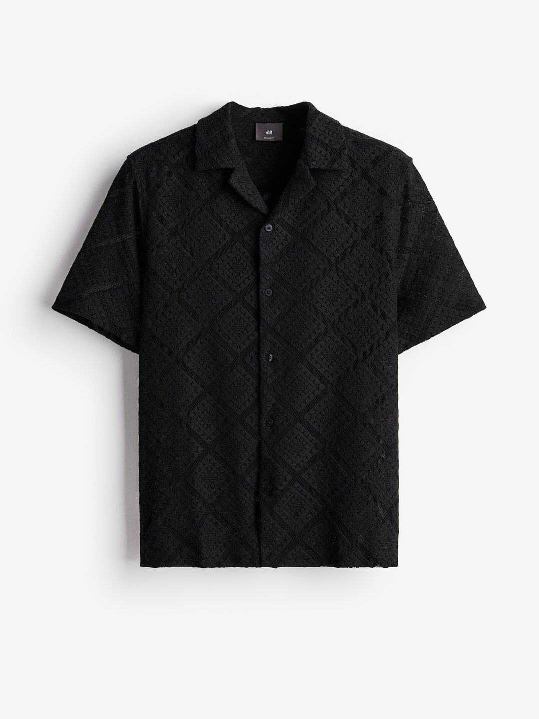 Buy H&M Regular Fit Crochet-Look Resort Shirt - Shirts for Men
