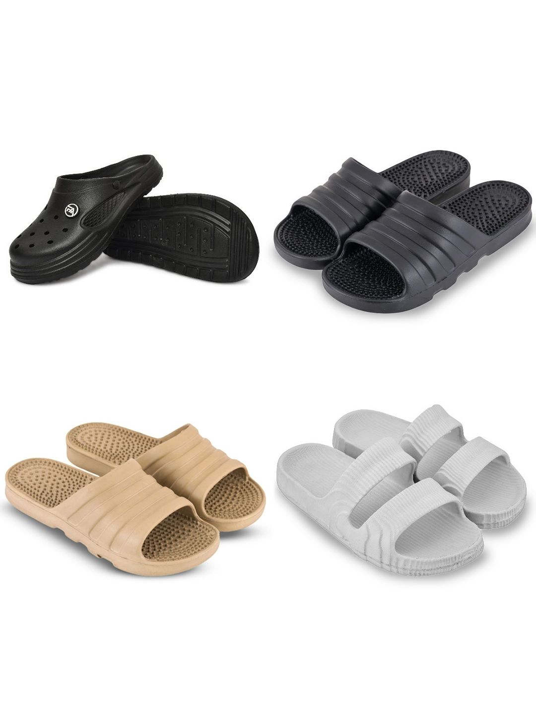 Feel alive Men Set of 4 Flip Flops