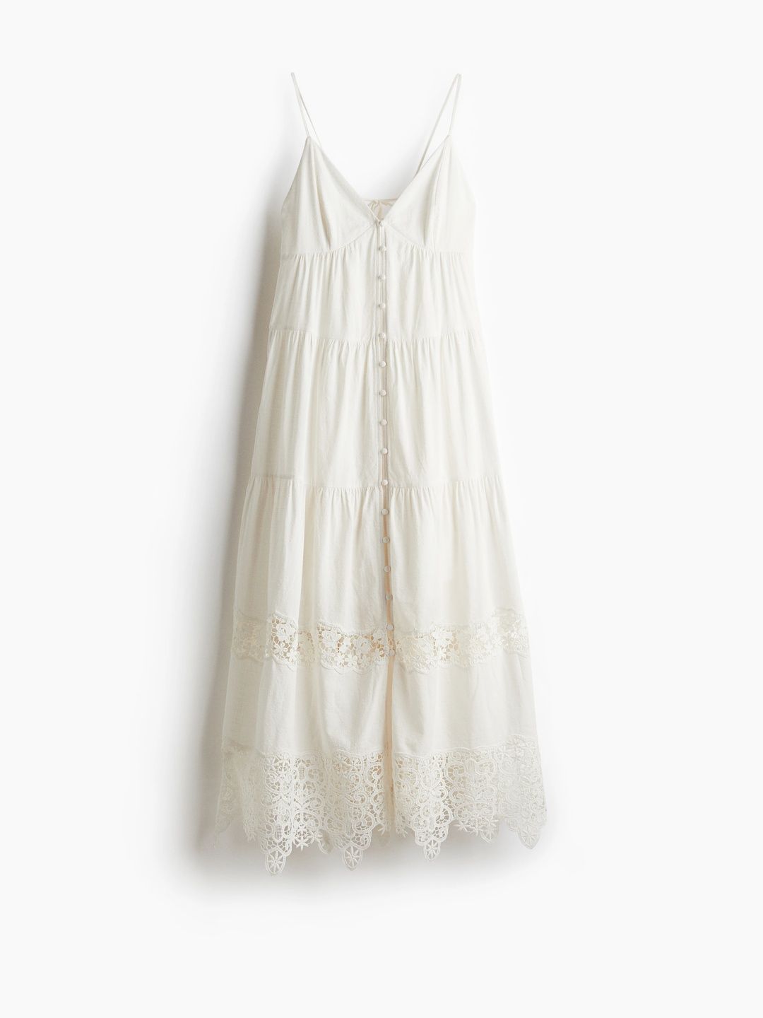Buy H&M Lace-Trimmed Strappy Dress - Dresses for Women 30244386 | Myntra