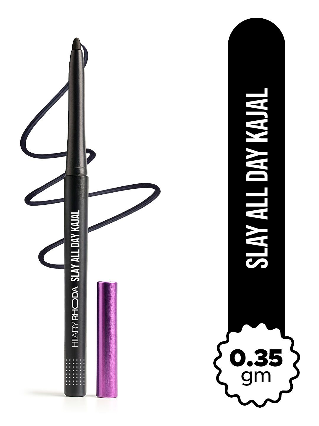 Hilary Rhoda Hilary Rhoda Slay All Day Waterproof & Smudge Proof Kajal 0.35g - Black