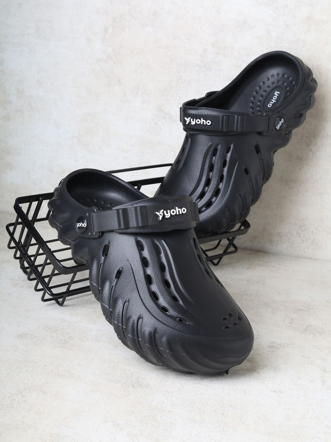 yoho Men Wavy Breathable Lightweight Adjustable Clog