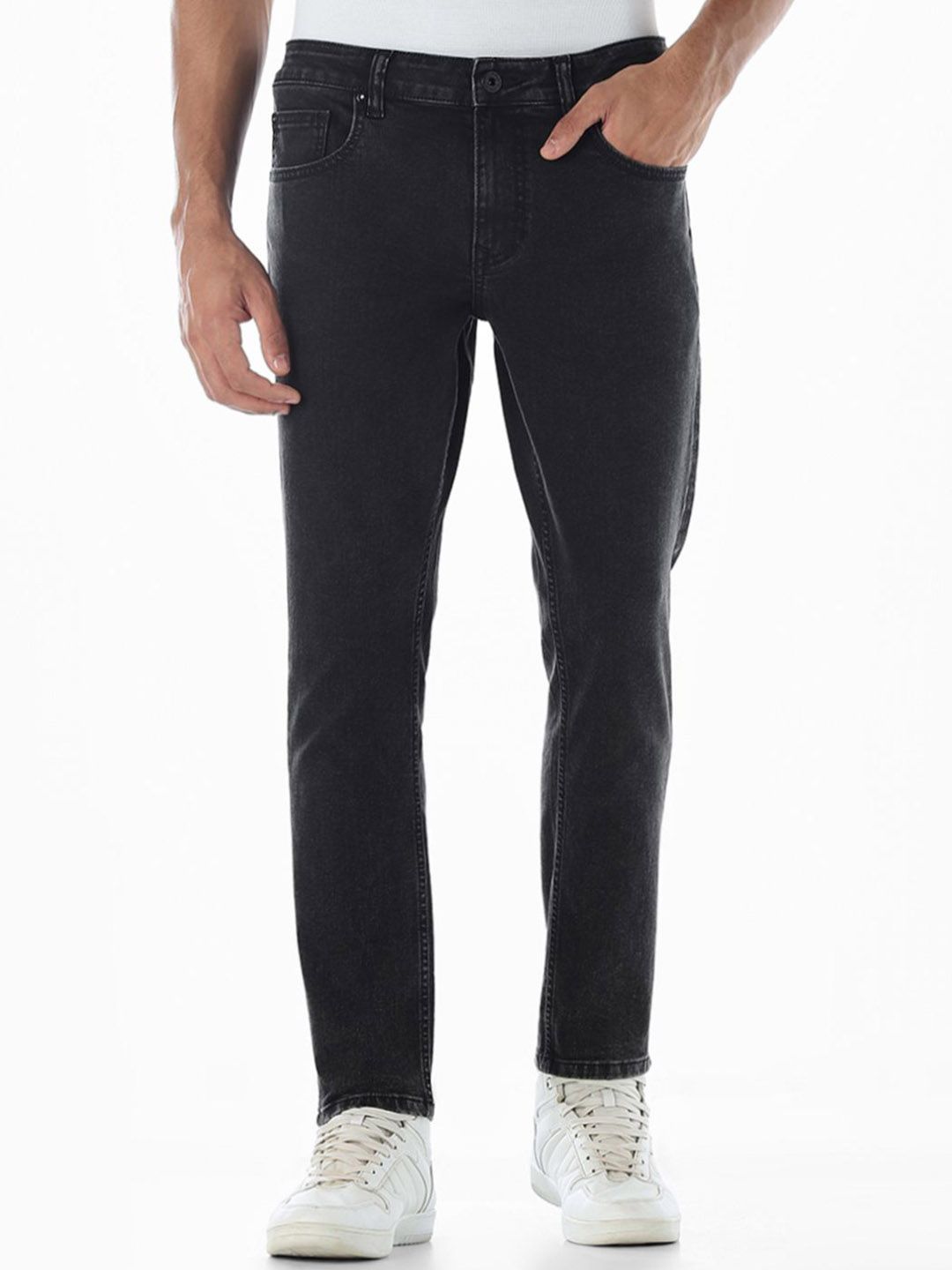 Slim Fit High-Rise No Fade Stretchable Jeans