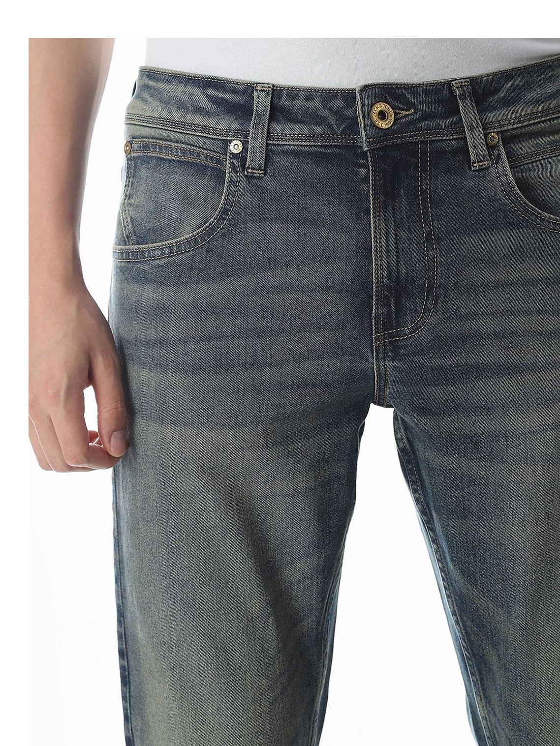 Slim Fit Low-Rise Light Fade Stretchable Jeans