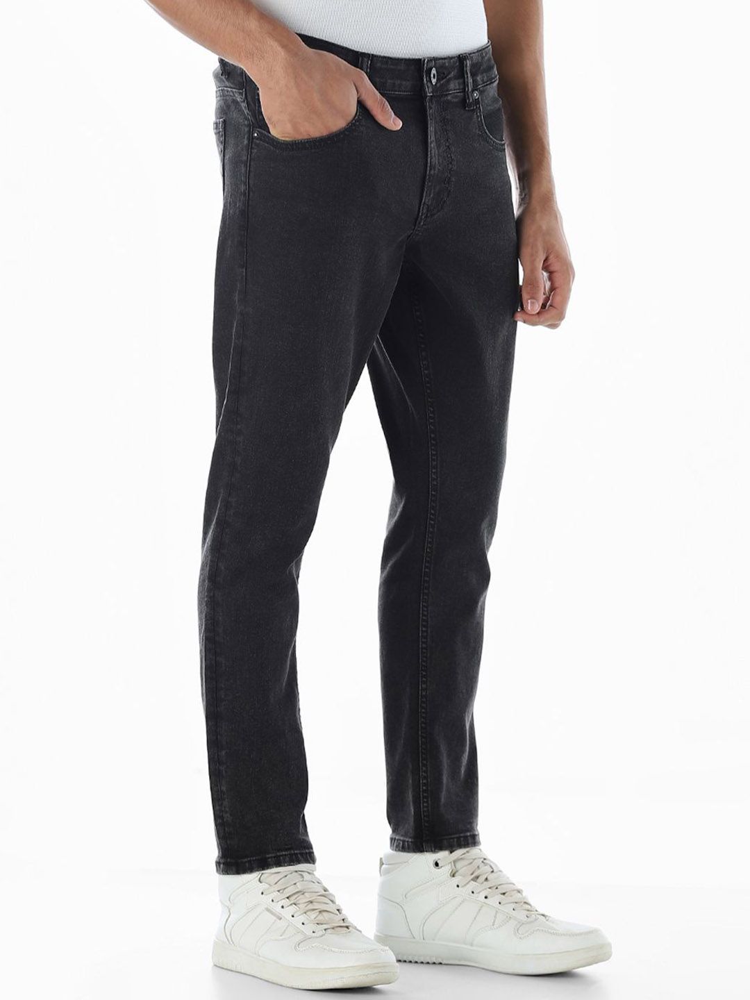 Slim Fit High-Rise No Fade Stretchable Jeans