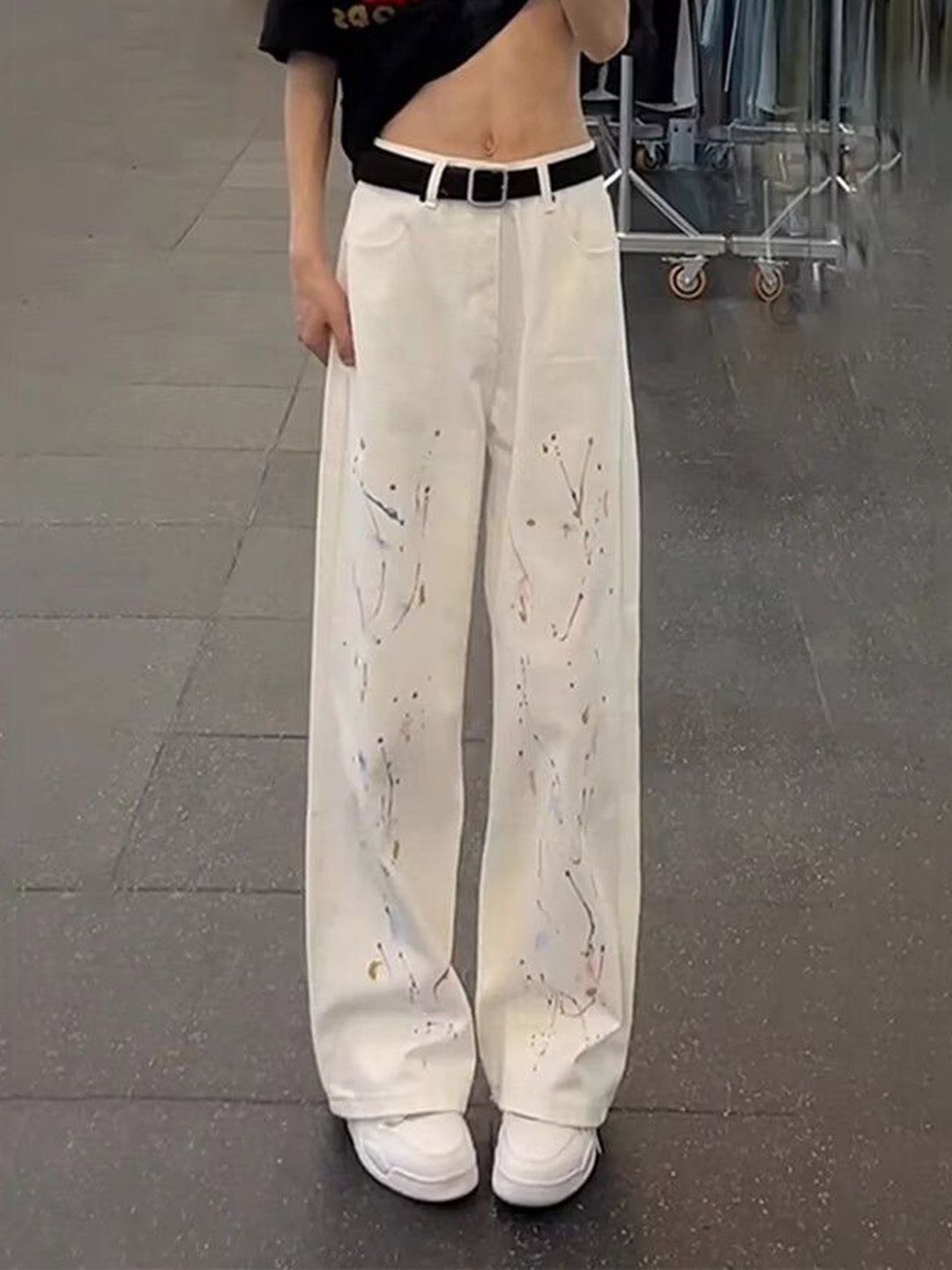 StyleCast x Revolte Men Printed Relaxed Fit Mid-Rise Jeans
