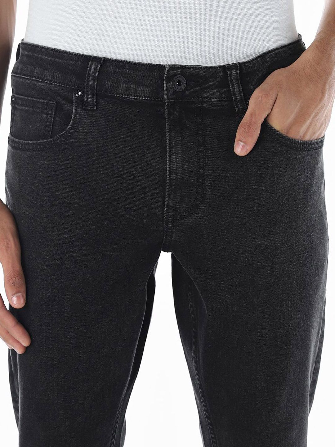 Slim Fit High-Rise No Fade Stretchable Jeans