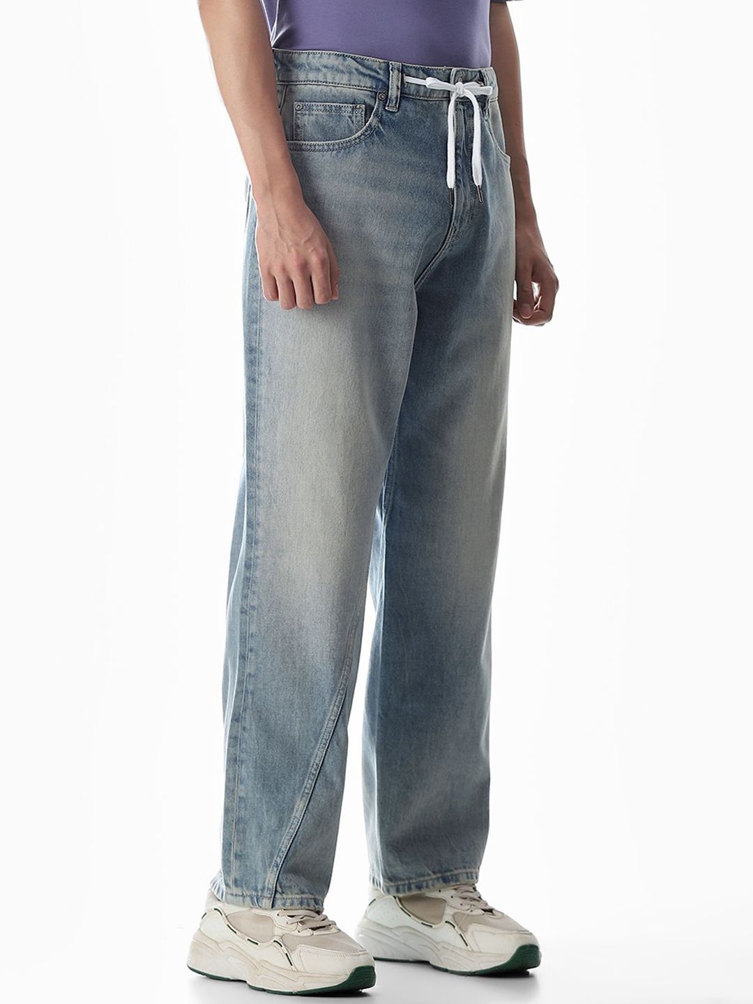 High-Rise Light Fade Stretchable Jeans