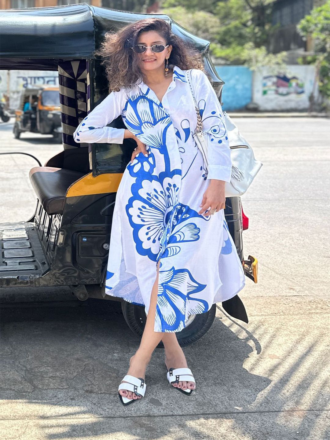 Buy WAMA TRENDZ Women Floral Print Shirt Midi Dress - Dresses for
