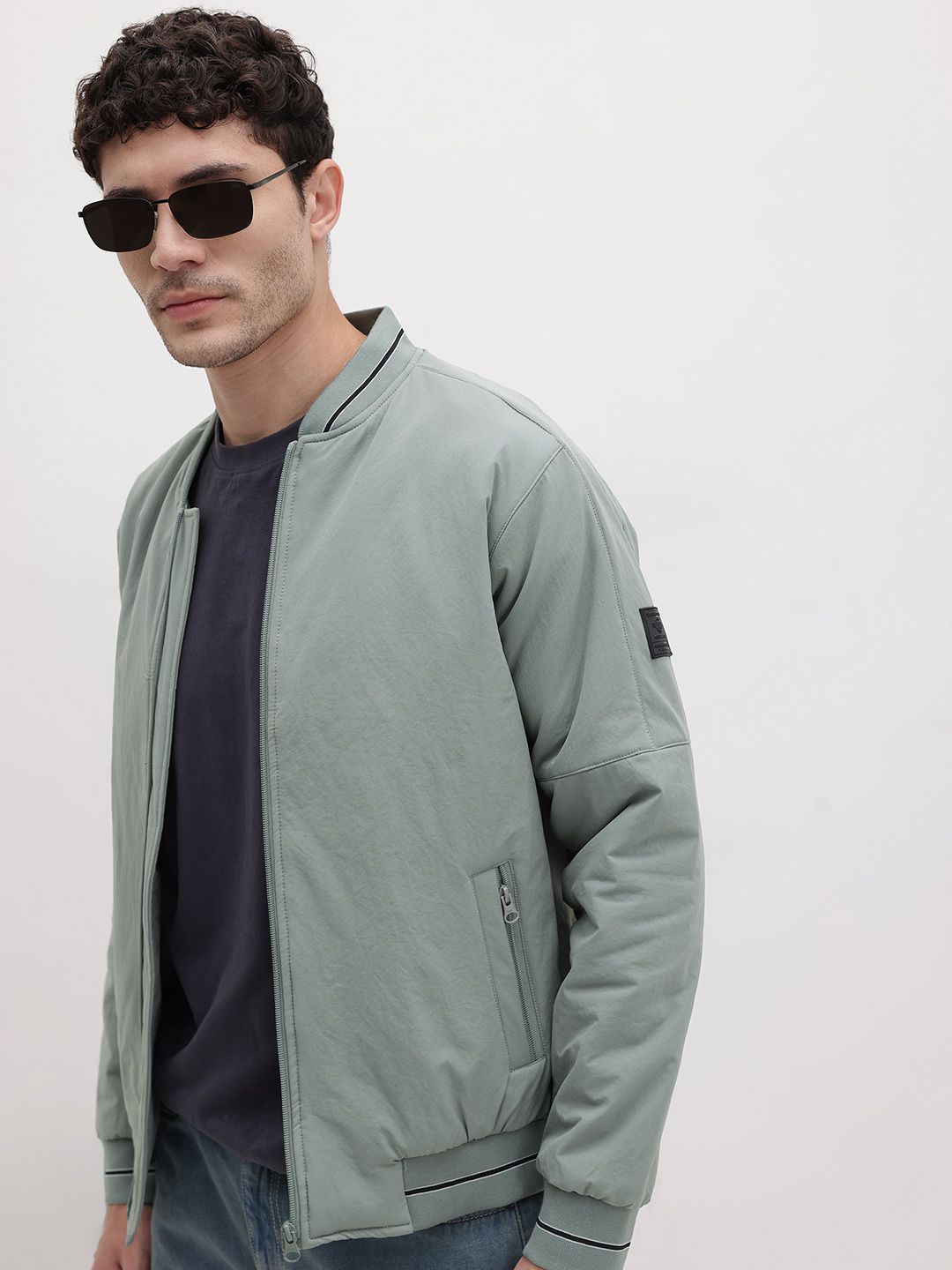 The Roadster Life Co. Applique Detail Bomber Jacket