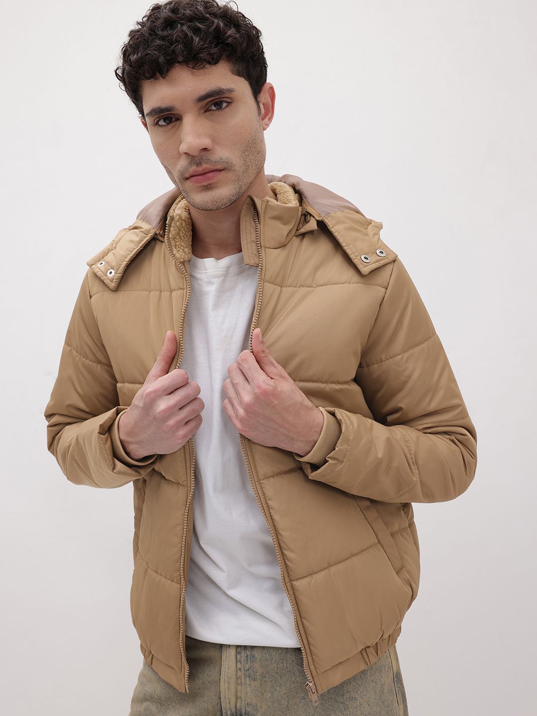 The Roadster Life Co. Padded Jacket With Detachable Hood