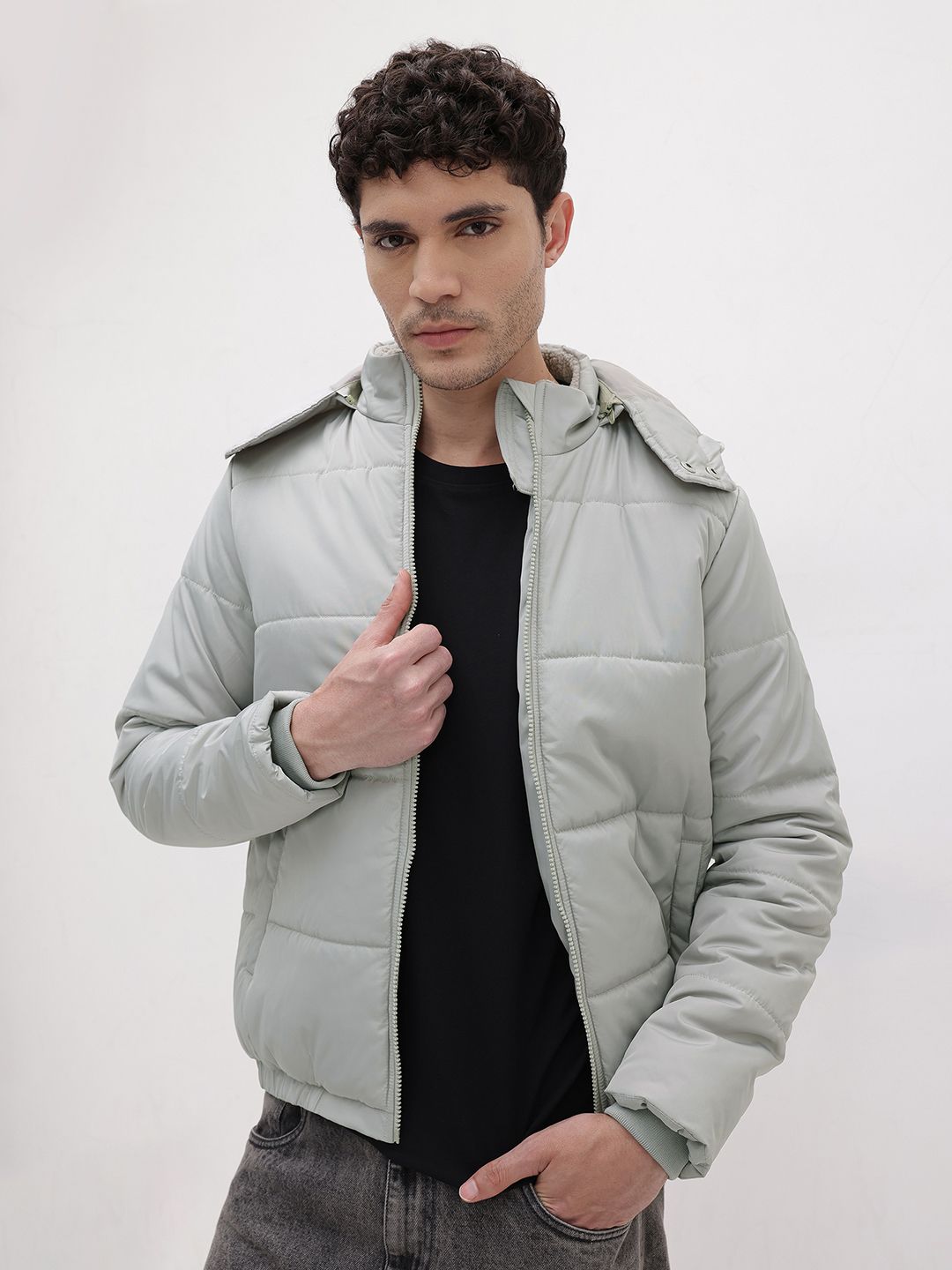 The Roadster Life Co. Padded Jacket With Detachable Hood