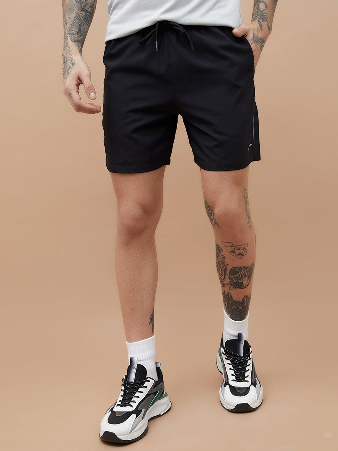 Fame Forever by Lifestyle Men Solid Mid-Rise Shorts