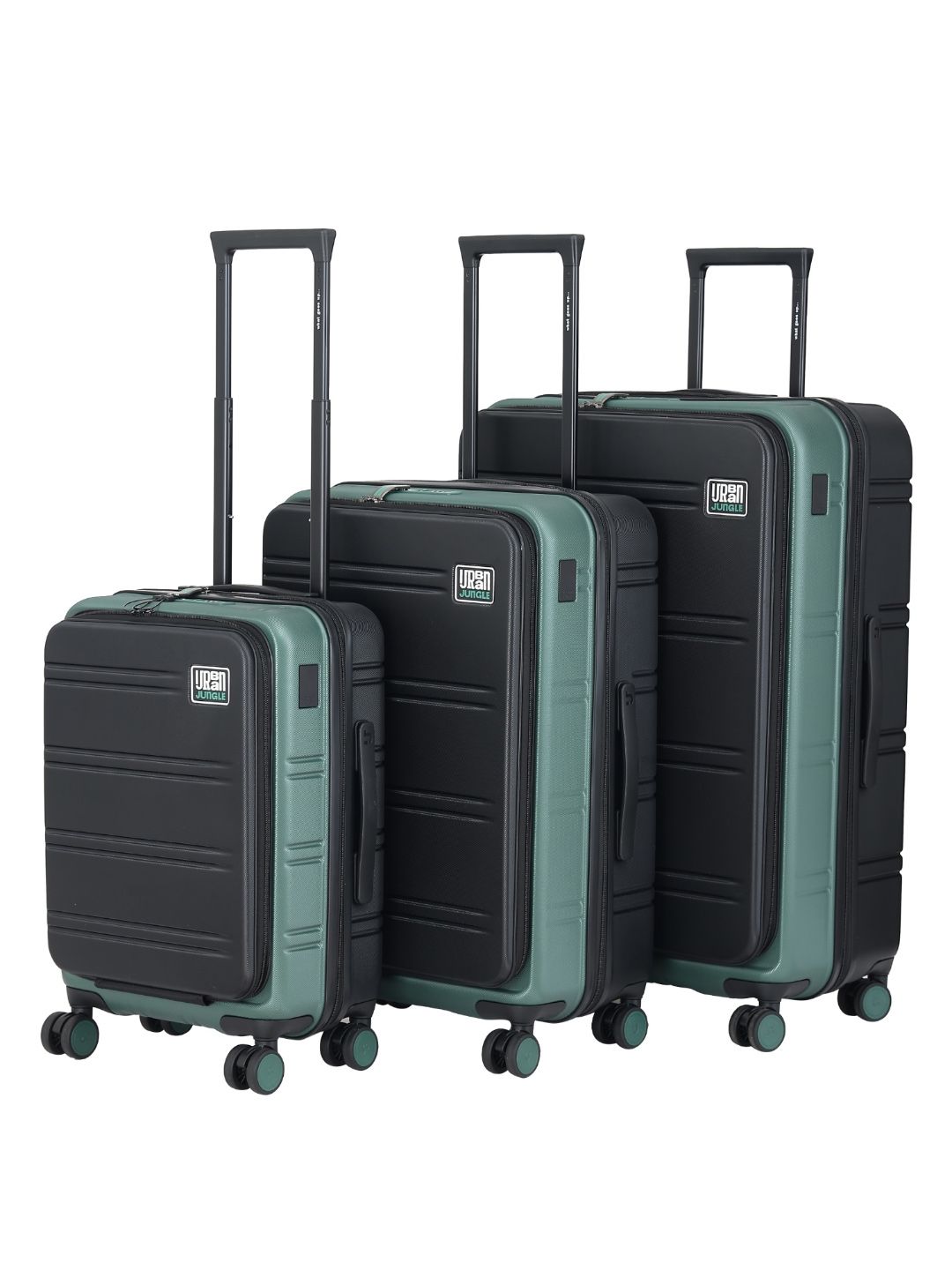 Buy Urban Jungle Hold-All Set Of 3 Hard-Sided Trolley Suitcase