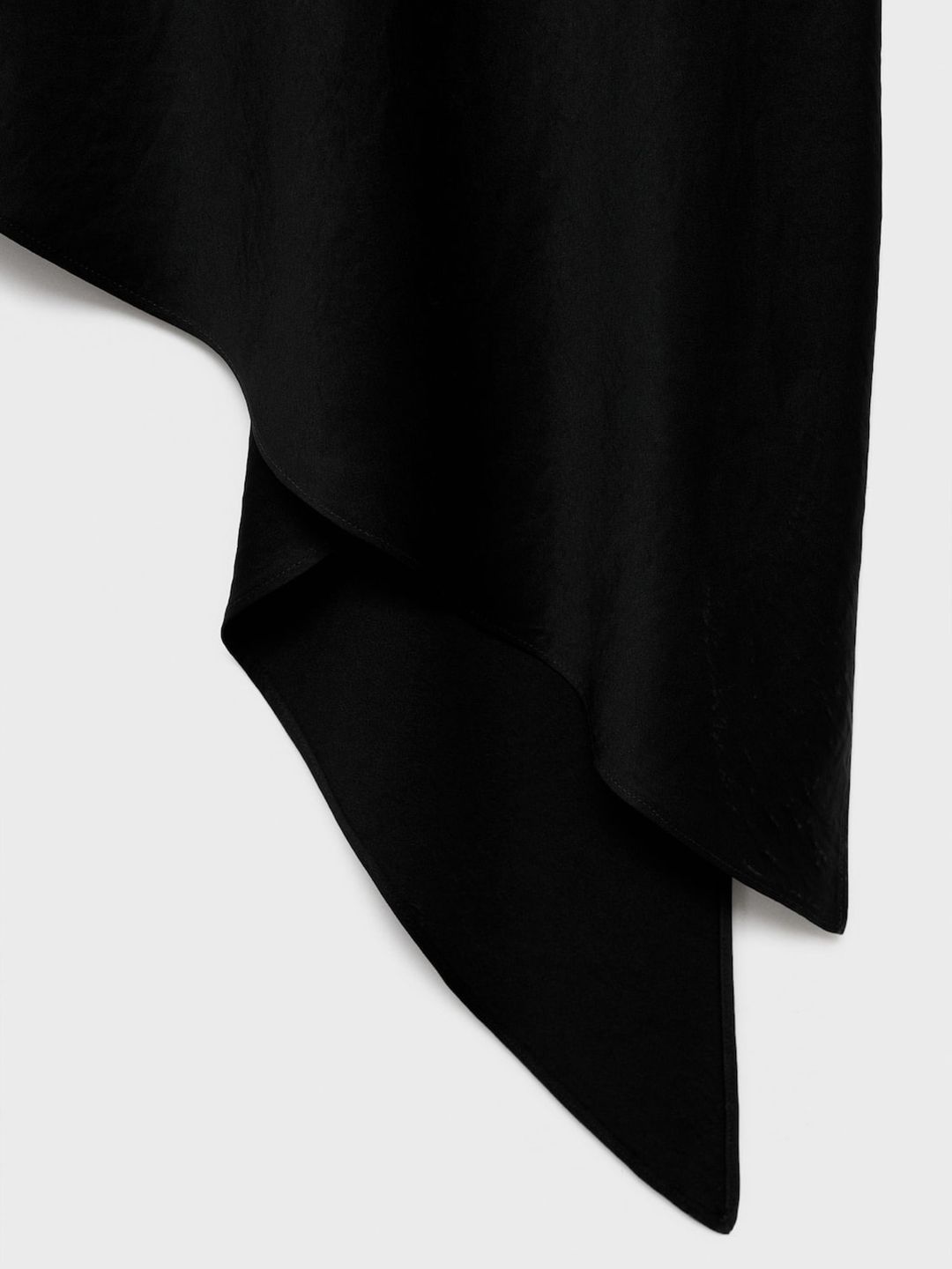 Asymmetrical Satin Finish Longline Top