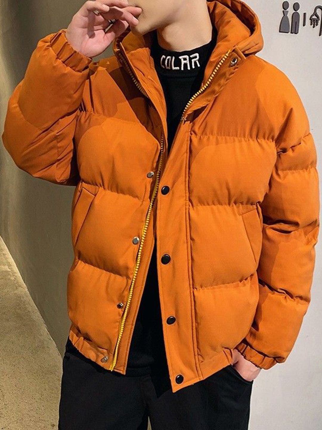 Mast & Harbour Hooded Quilted Jacket
