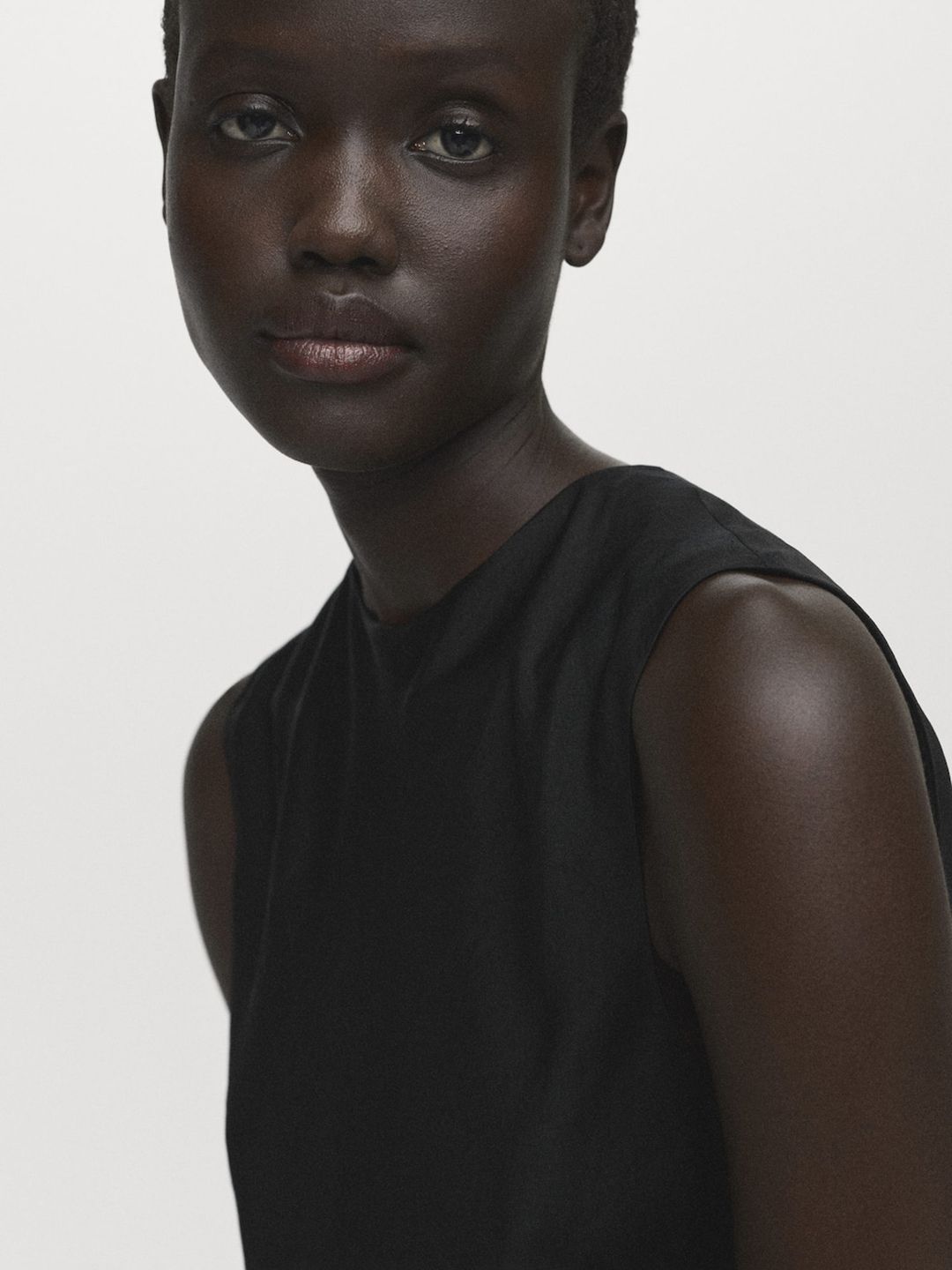 Asymmetrical Satin Finish Longline Top