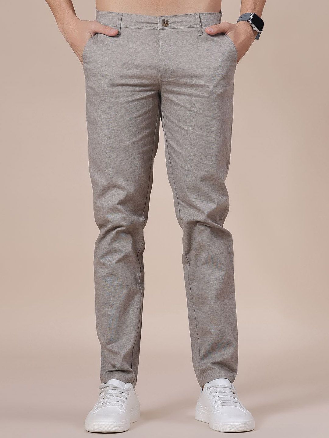V-Mart Men Slim Fit Mid-Rise Trouser