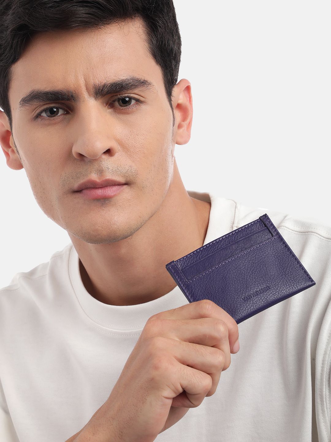 Van Heusen Textured Leather Card Holder