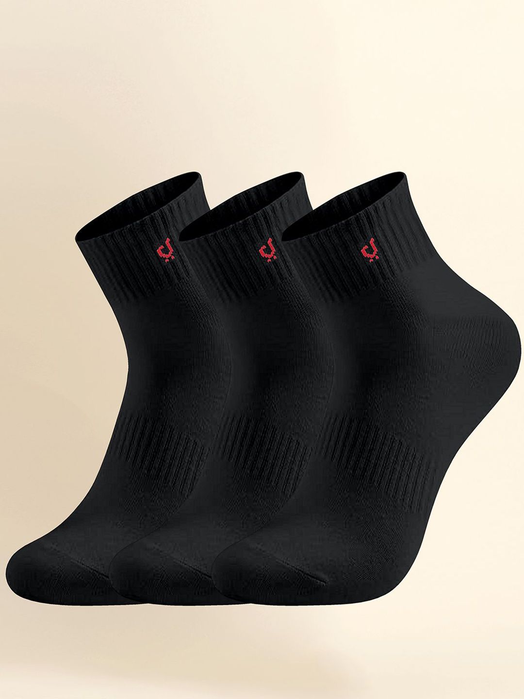 Trendmalls Unisex Pack Of 3 Above Ankle Length Odour Free Cotton Blend Socks