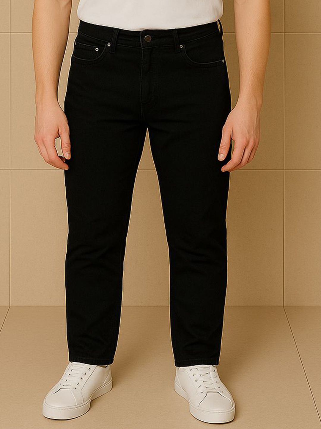 HIRRUX Men Comfort Regular Fit Mid-Rise Stretchable Jeans