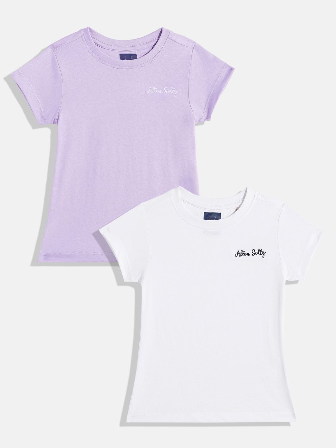Allen Solly Junior Girls Pack Of 2 Pure Cotton T-shirt