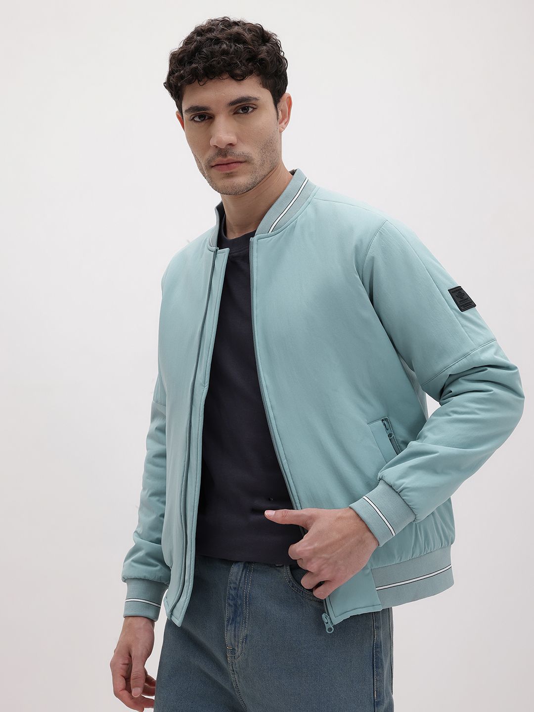 The Roadster Life Co. Applique Detail Bomber Jacket