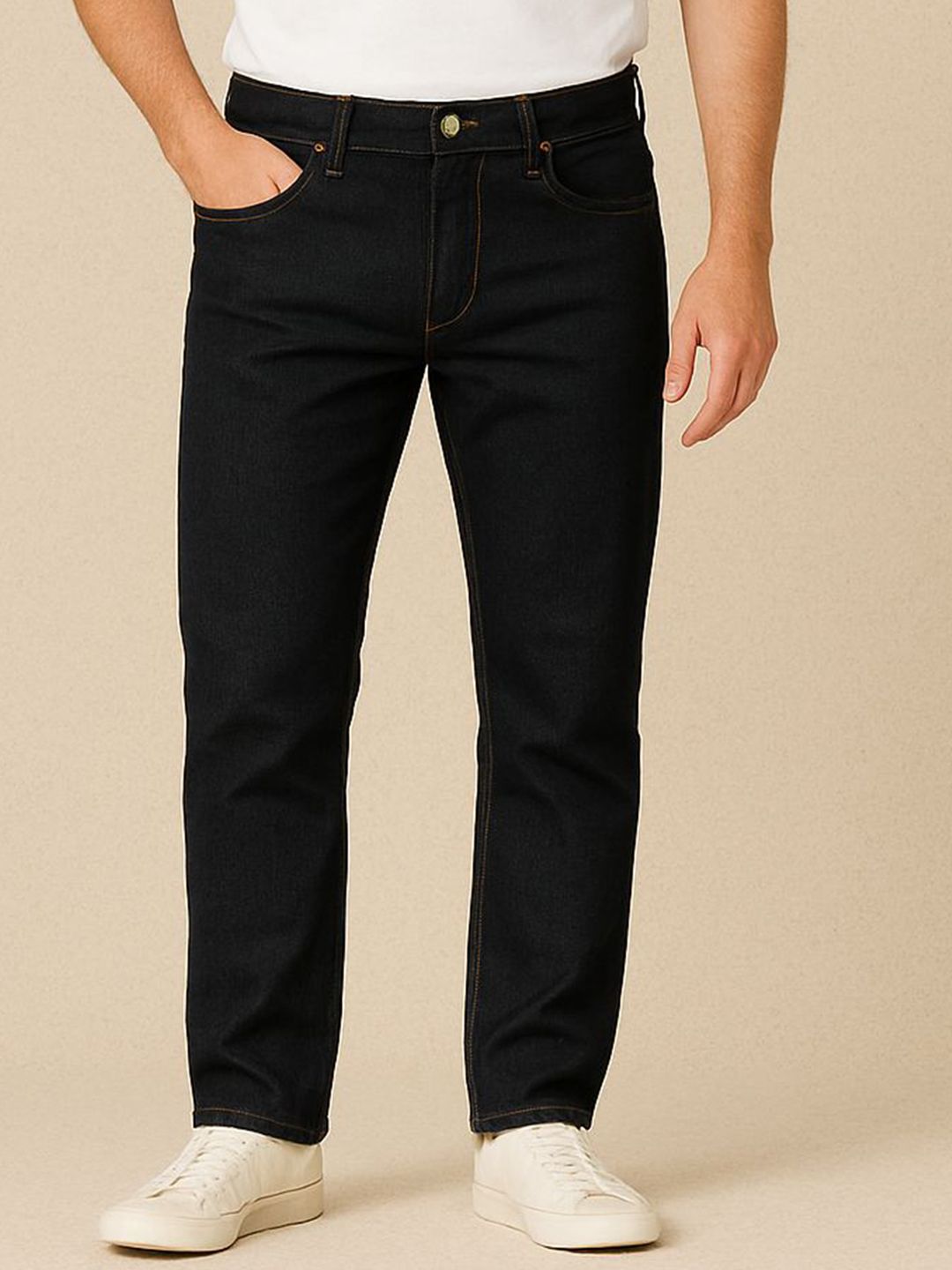 HIRRUX Men Comfort Regular Fit Mid-Rise Stretchable Jeans