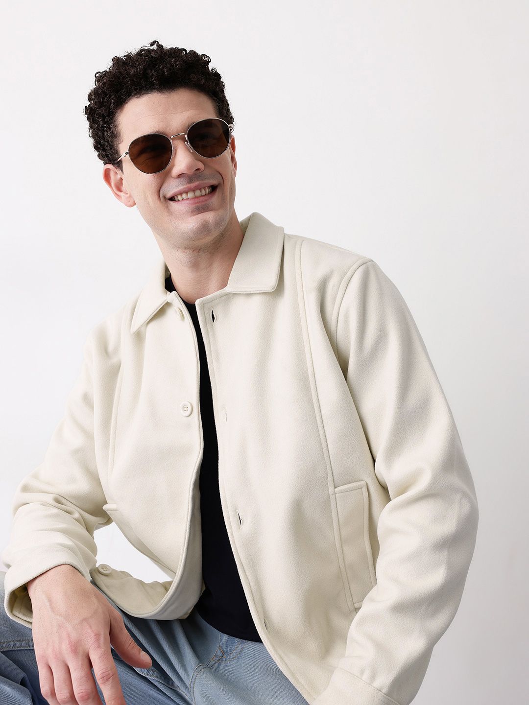 Mast & Harbour Spread Collar Bomber Jacket