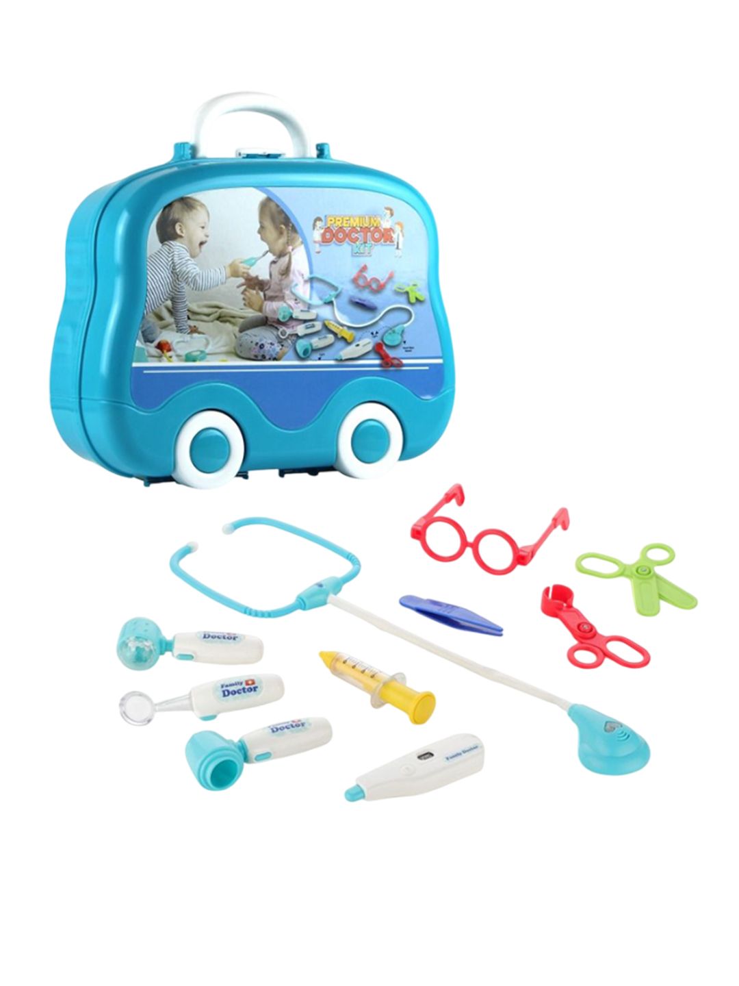 CHANAK Kids Set Of 10 Premium Doctor Kit With Suitcase
