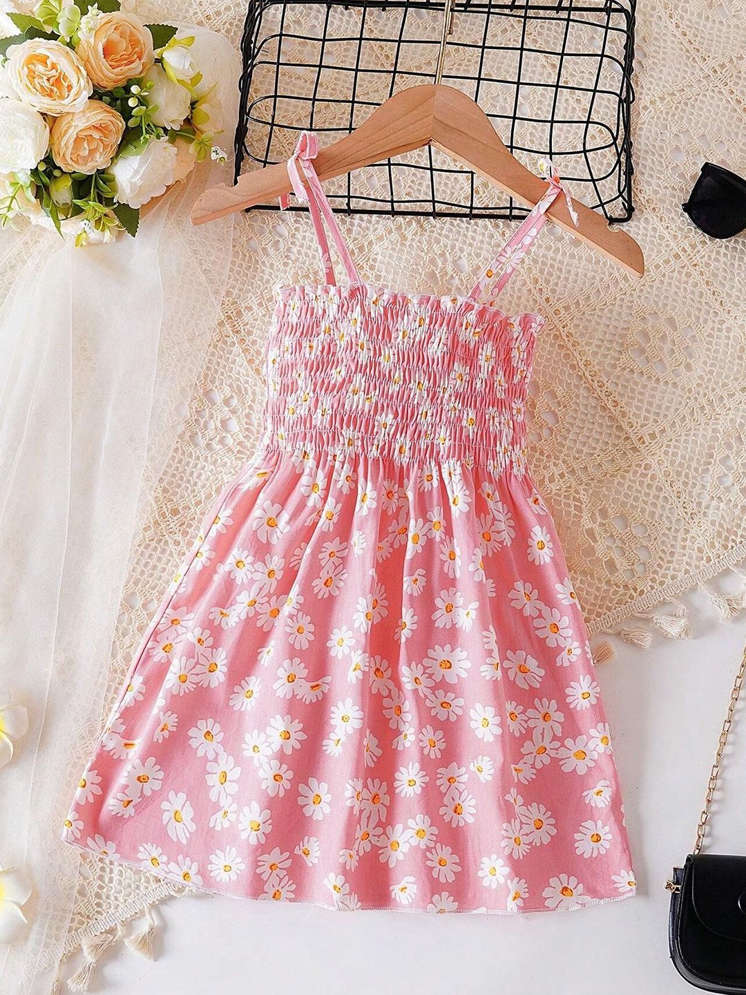 Buy BAESD Floral Print Smocked Fit & Flare Dress - Dresses for Girls  29904487 | Myntra