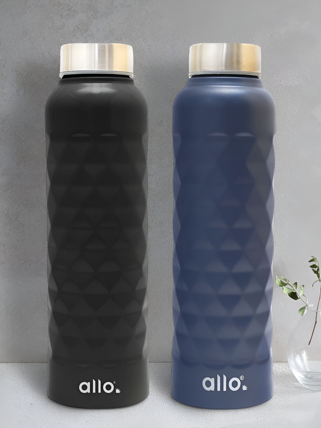 Allo Set Of 2 Stainless Steel 950ML Water Bottle