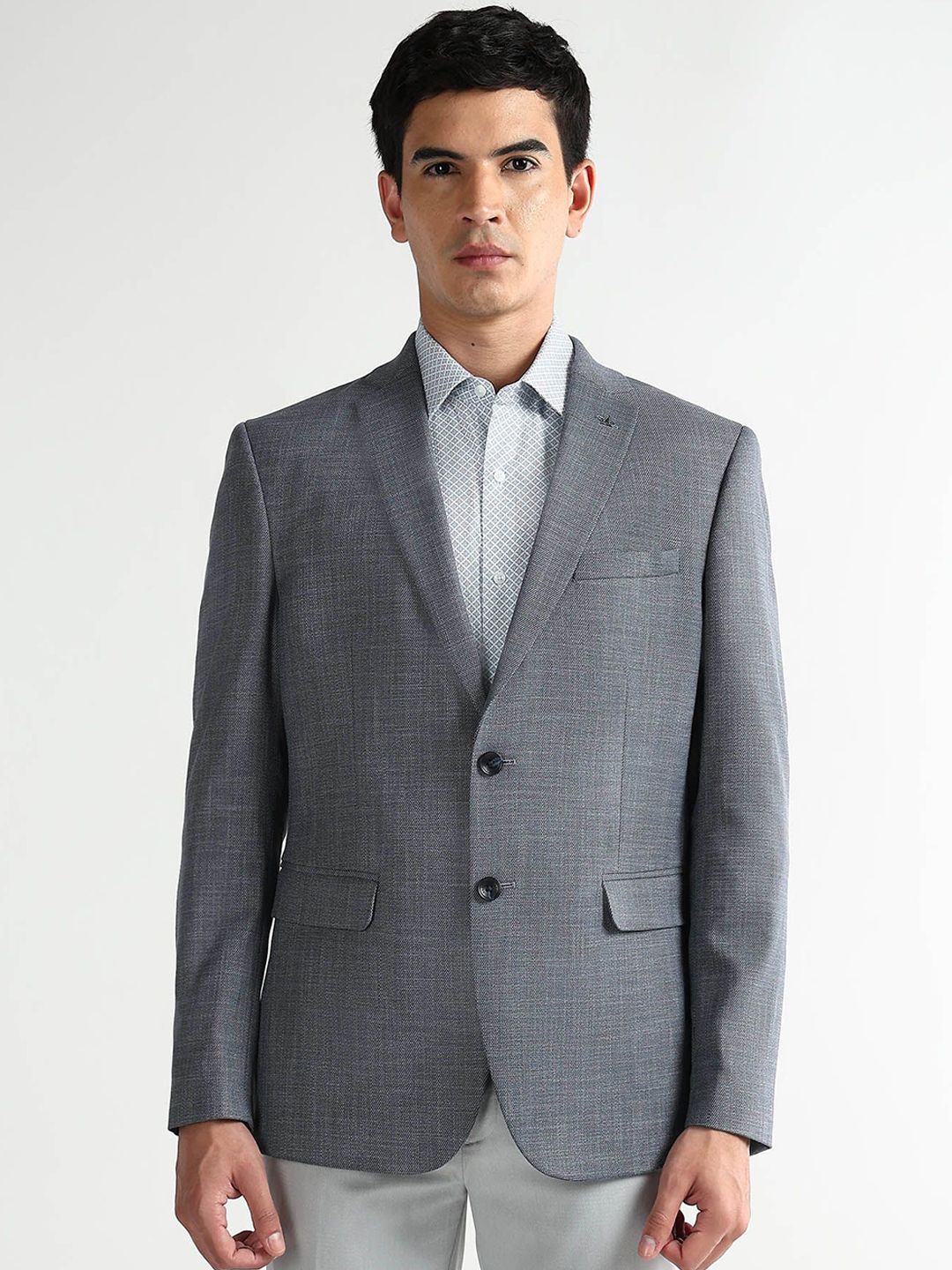 Arrow Tailored-Fit Notched Lapel Collar Single Breasted Formal Blazer