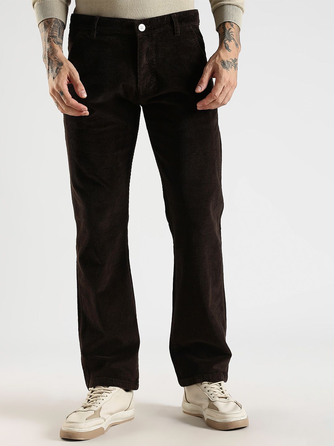 Mast & Harbour Men No Fade Mid-Rise Straight Fit Jeans