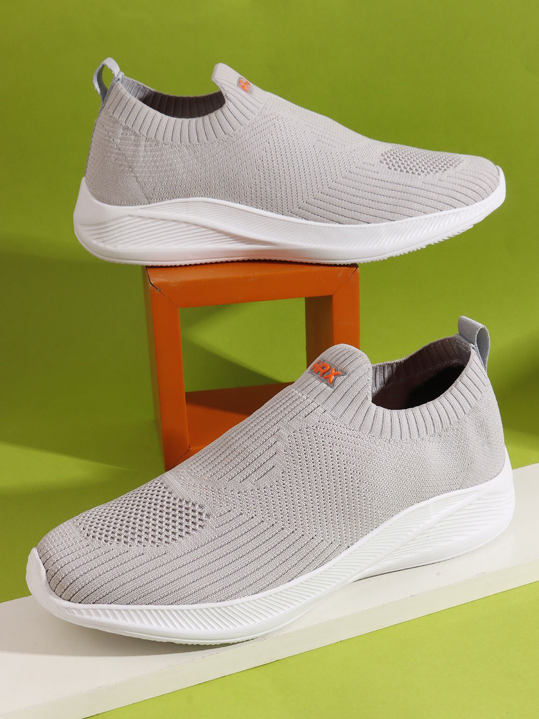 HRX by Hrithik Roshan Men Textured Slip-On Sneakers
