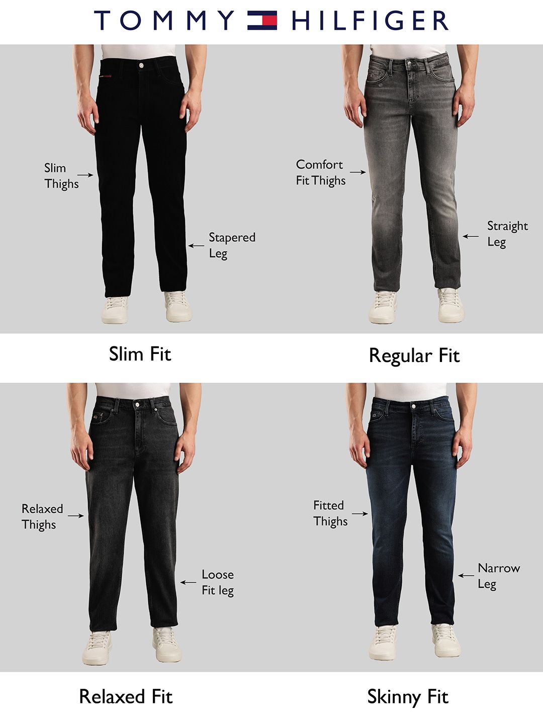 Relaxed Fit Stretchable Jeans