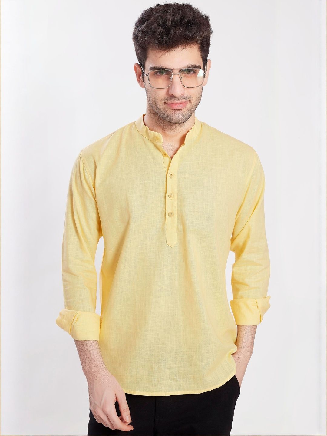 PulseIQ Men Cotton A-Line Kurtas