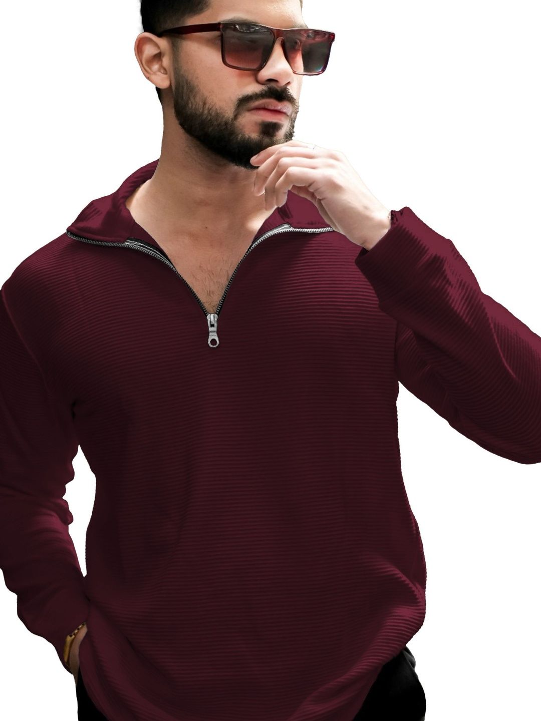 HOODLER Polo Collar Pure Cotton T-shirt