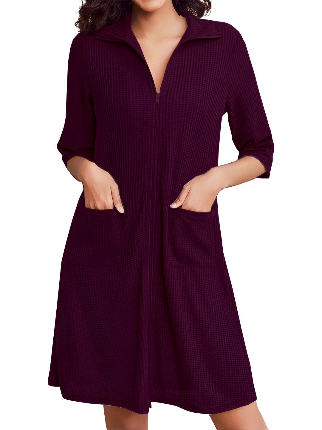 Enchant Home Self-Design Pure Cotton Bath Robe