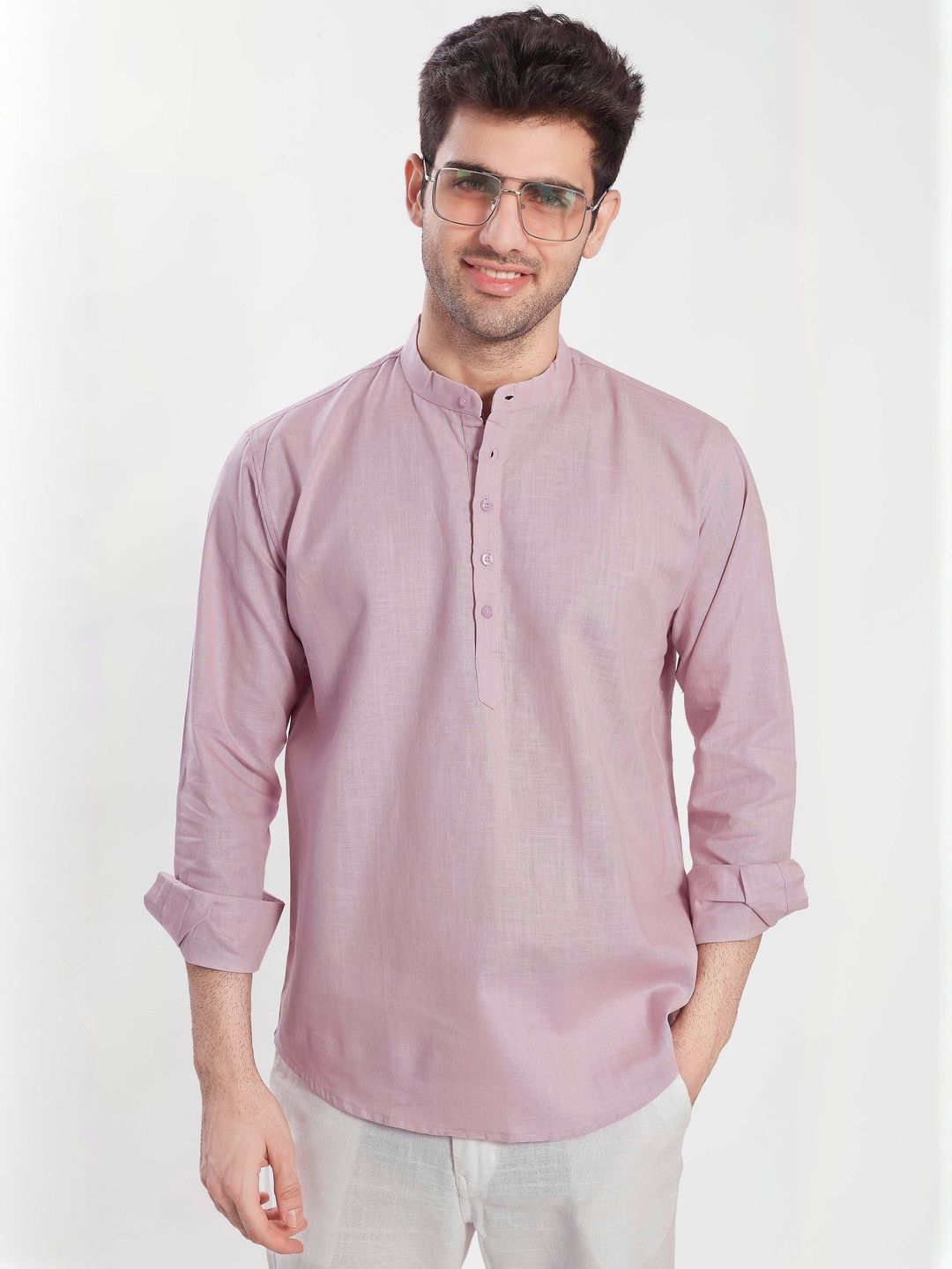 PulseIQ Men Cotton A-Line Kurtas