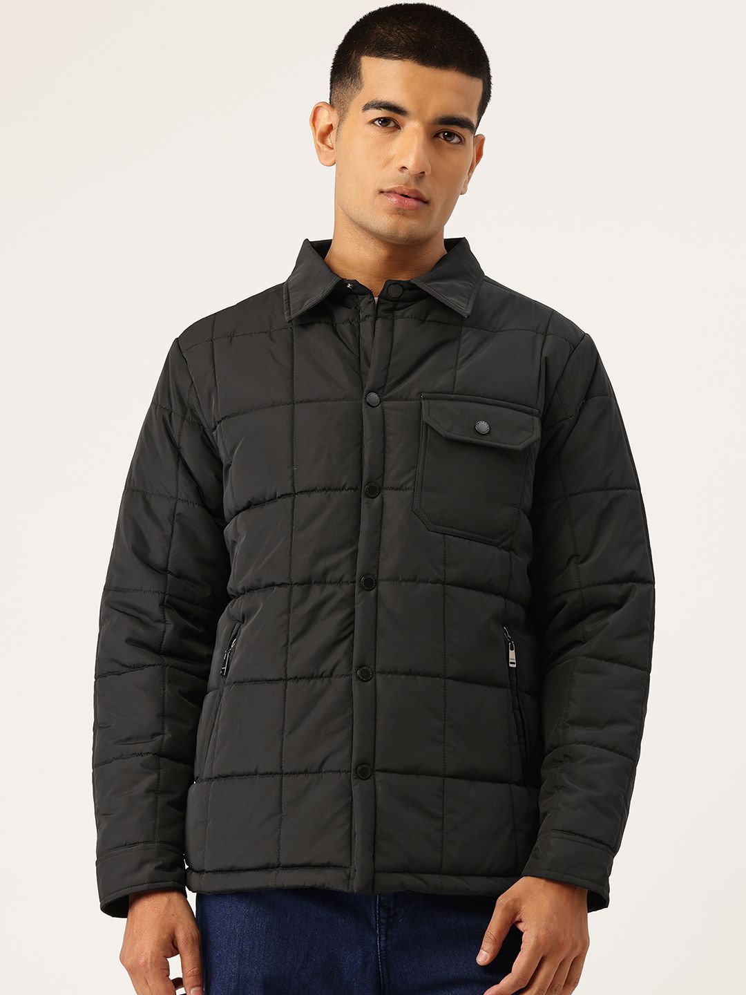 Okane Spread Collar Padded Jacket