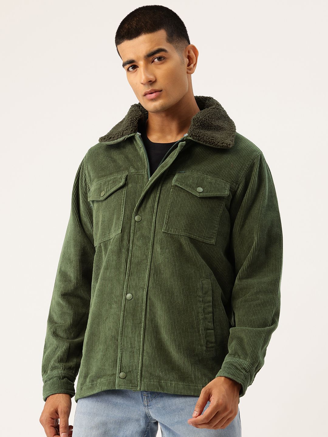 Okane Men Corduroy Tailored Jacket