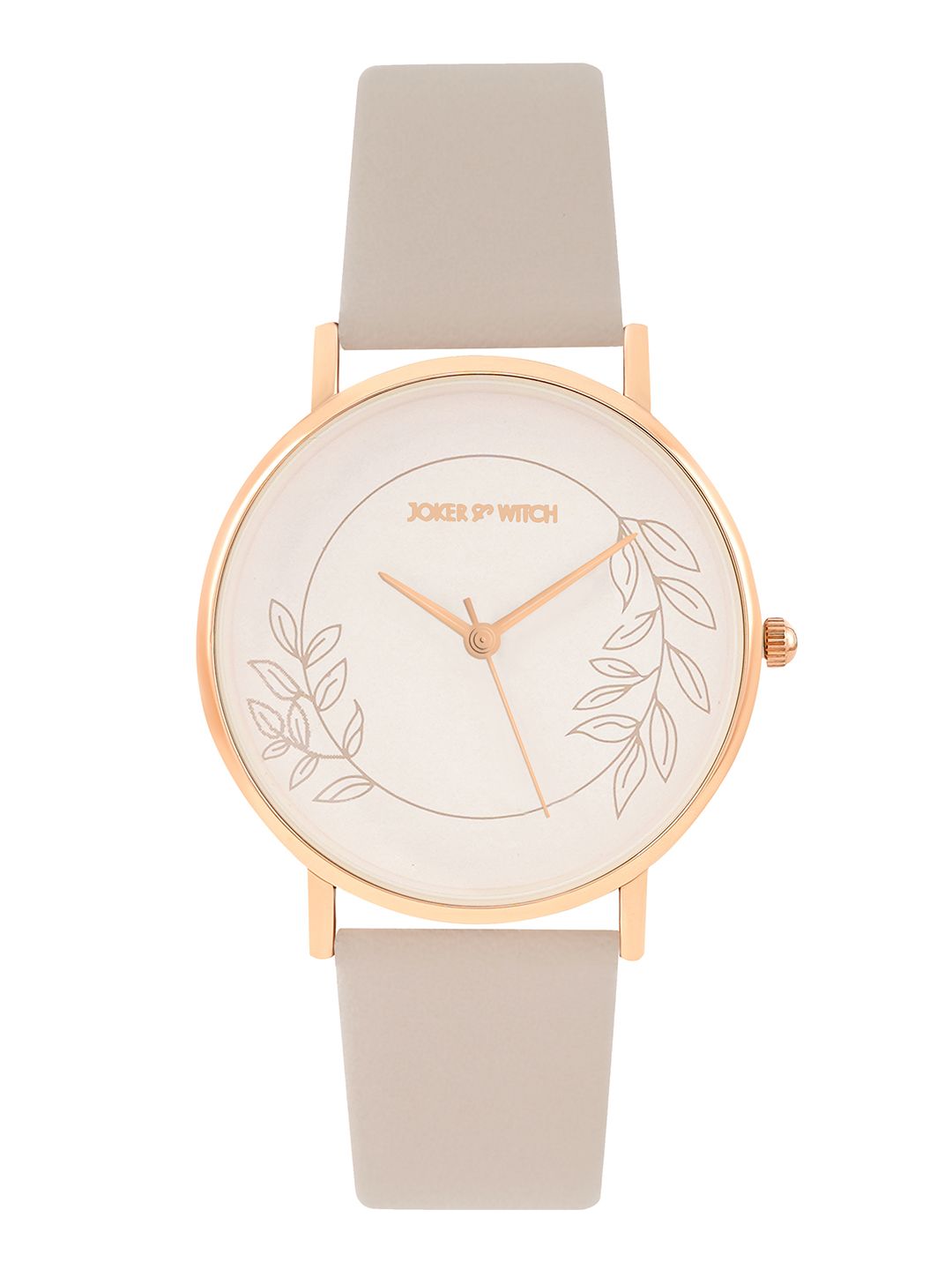 JOKER & WITCH Women Printed Dial & Brown Synthetic Straps Analogue Watch