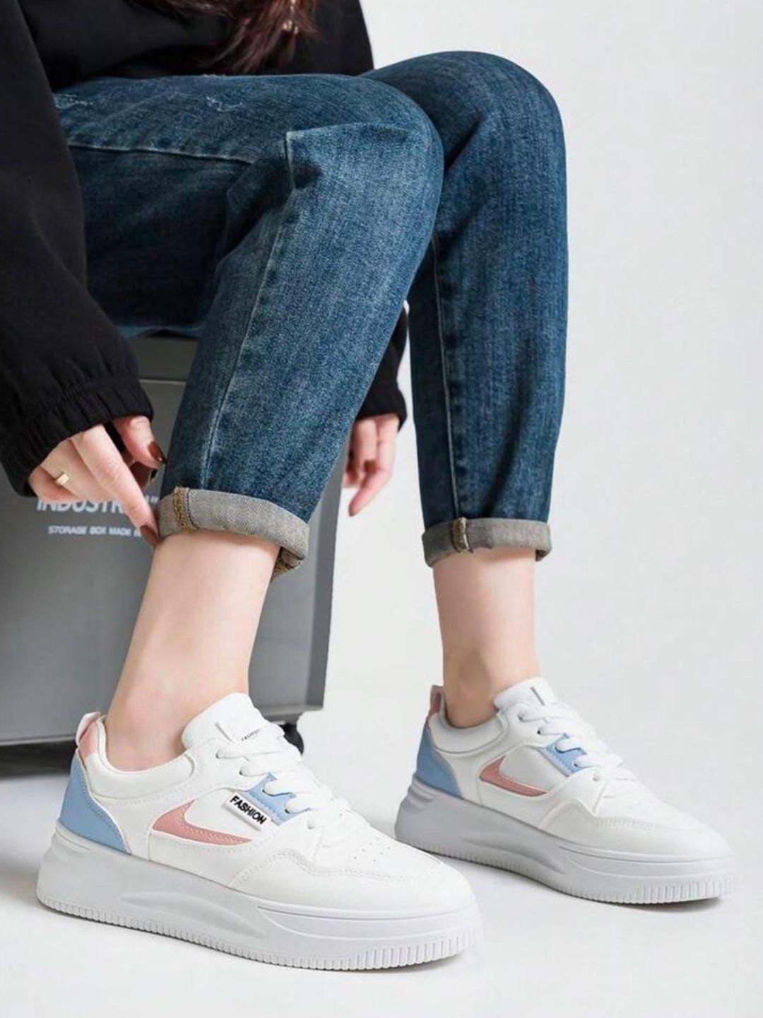 Deals4you Girls Lace-Ups Sneakers