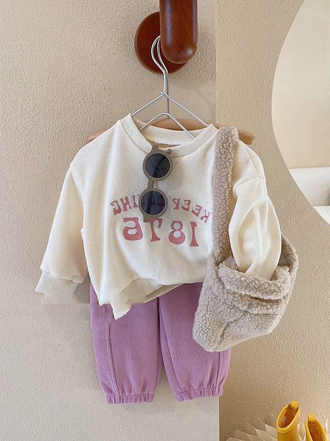 StyleCast x Revolte Girls Printed T-shirt with Trousers