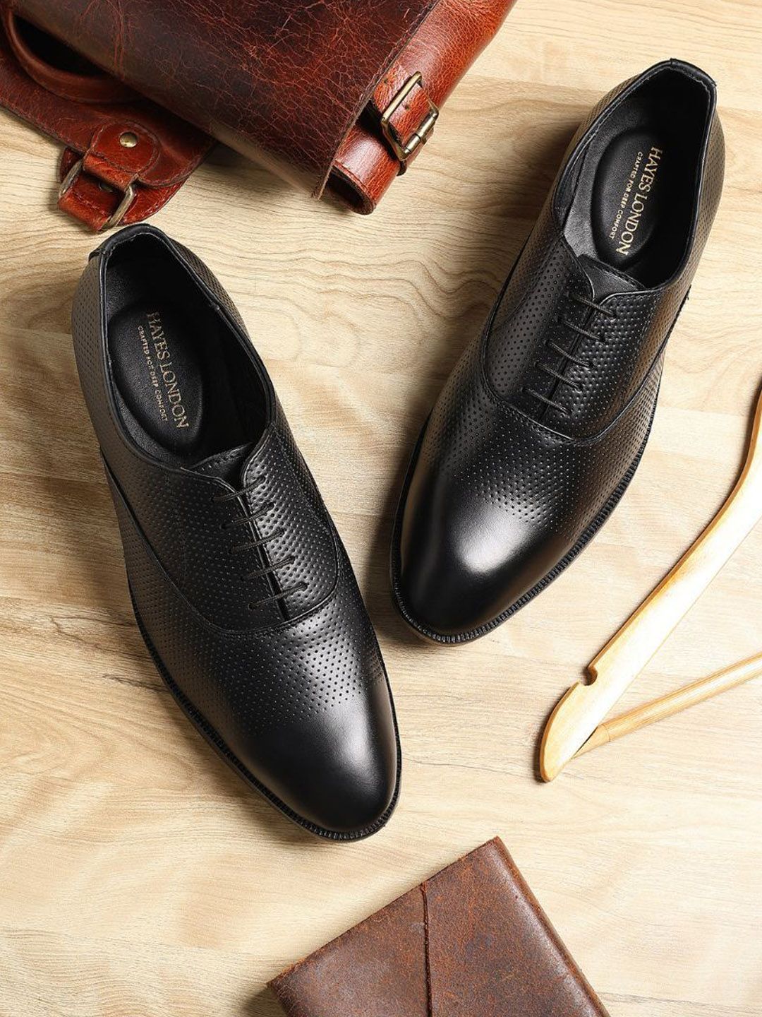 Hayes London Men Leather Formal Brogues