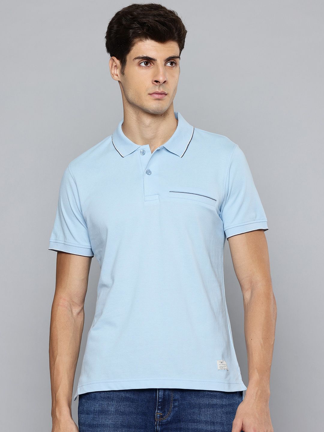 Flying Machine Men Polo Collar T-shirt