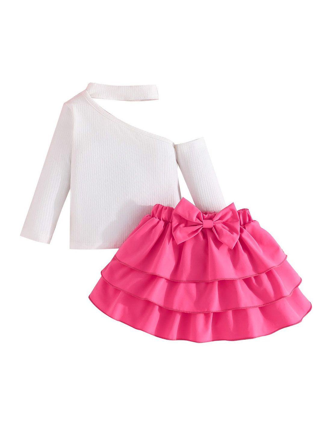 StyleCast x Revolte Girls Round Neck Top with Skirt